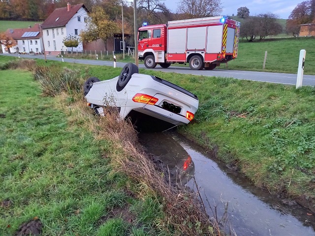 Verkehrsunfall / keine Person eingeklemmt!